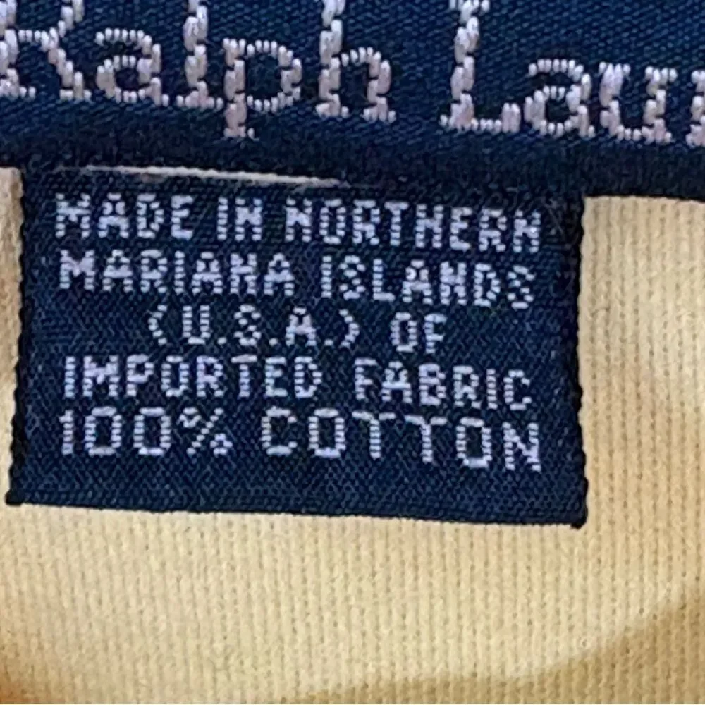 Polo by Ralph Lauren Yellow Polo Shirt L